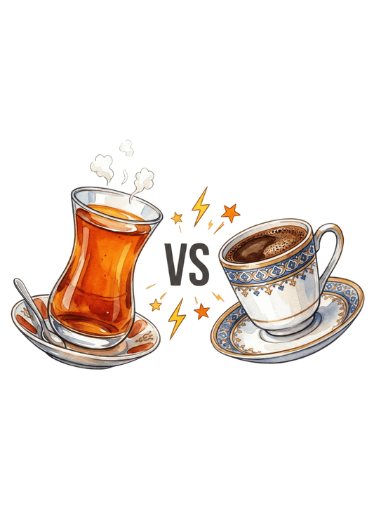 Çay mı Kahve mi Tartışma Transfer Baskı - Zupez