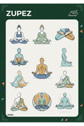 Yoga ve Meditasyon Temalı Ütüyle Uygulamalı Premium Kumaş Transfer Baskı