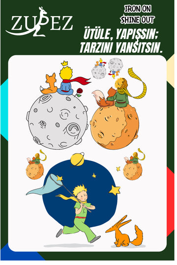 Küçük Prens Ütü İle Yapışan Dtf Baskı