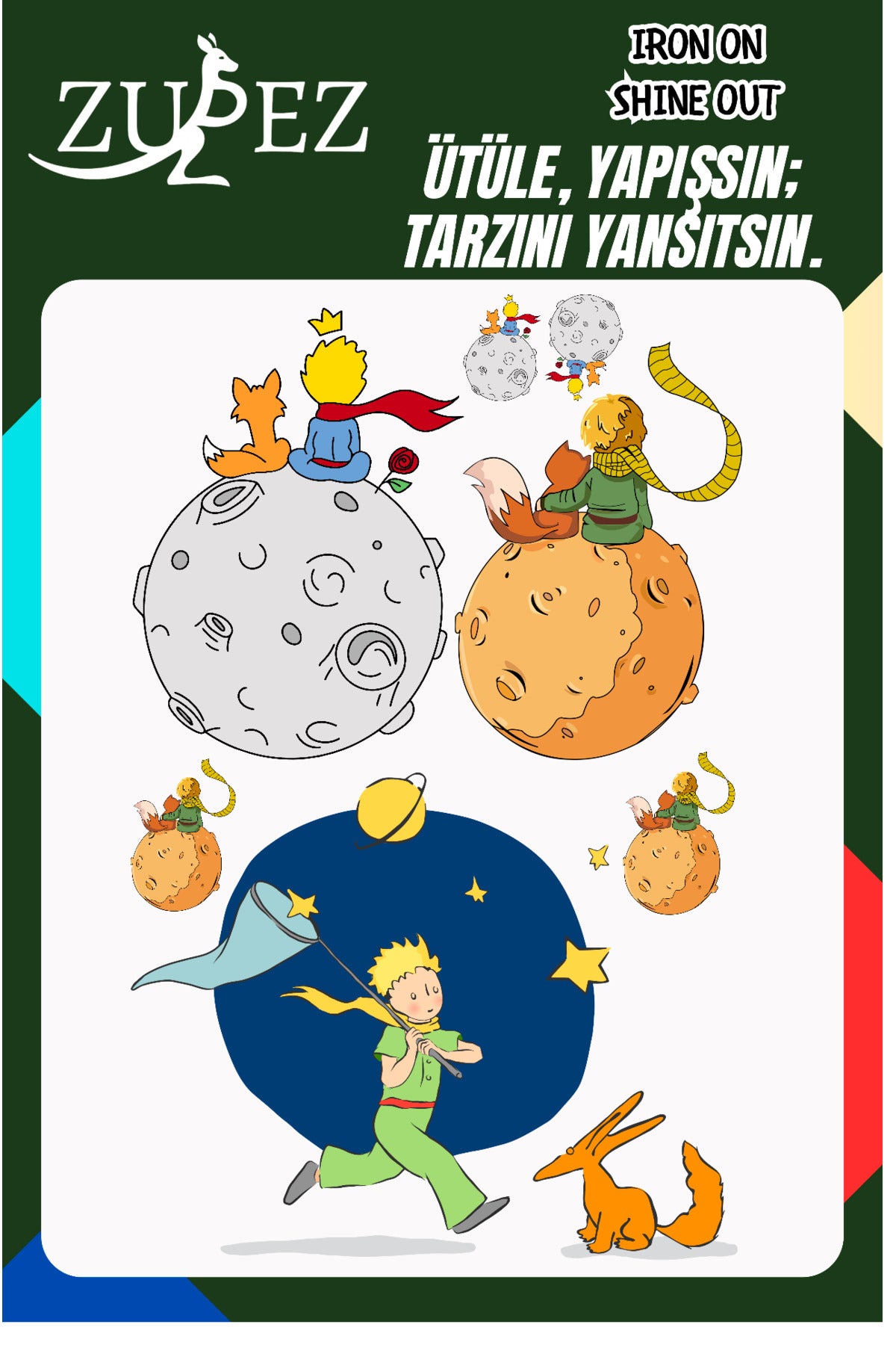 Küçük Prens Ütü İle Yapışan Dtf Baskı