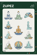 Yoga ve Meditasyon Temalı Ütüyle Uygulamalı Premium Kumaş Transfer Baskı