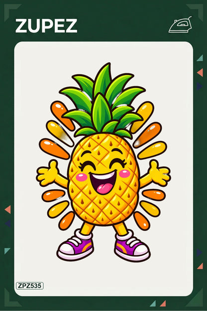 ZPZ535 – Güneşli Ananas Ütüyle Uygulanabilir Transfer Baskı ana ürün görseli