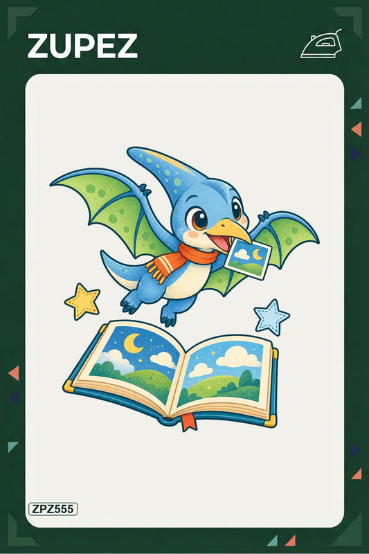 ZPZ555 – Pterosaur Hikâye Uçuşu Ütüyle Uygulanabilir Transfer Baskı ana ürün görseli