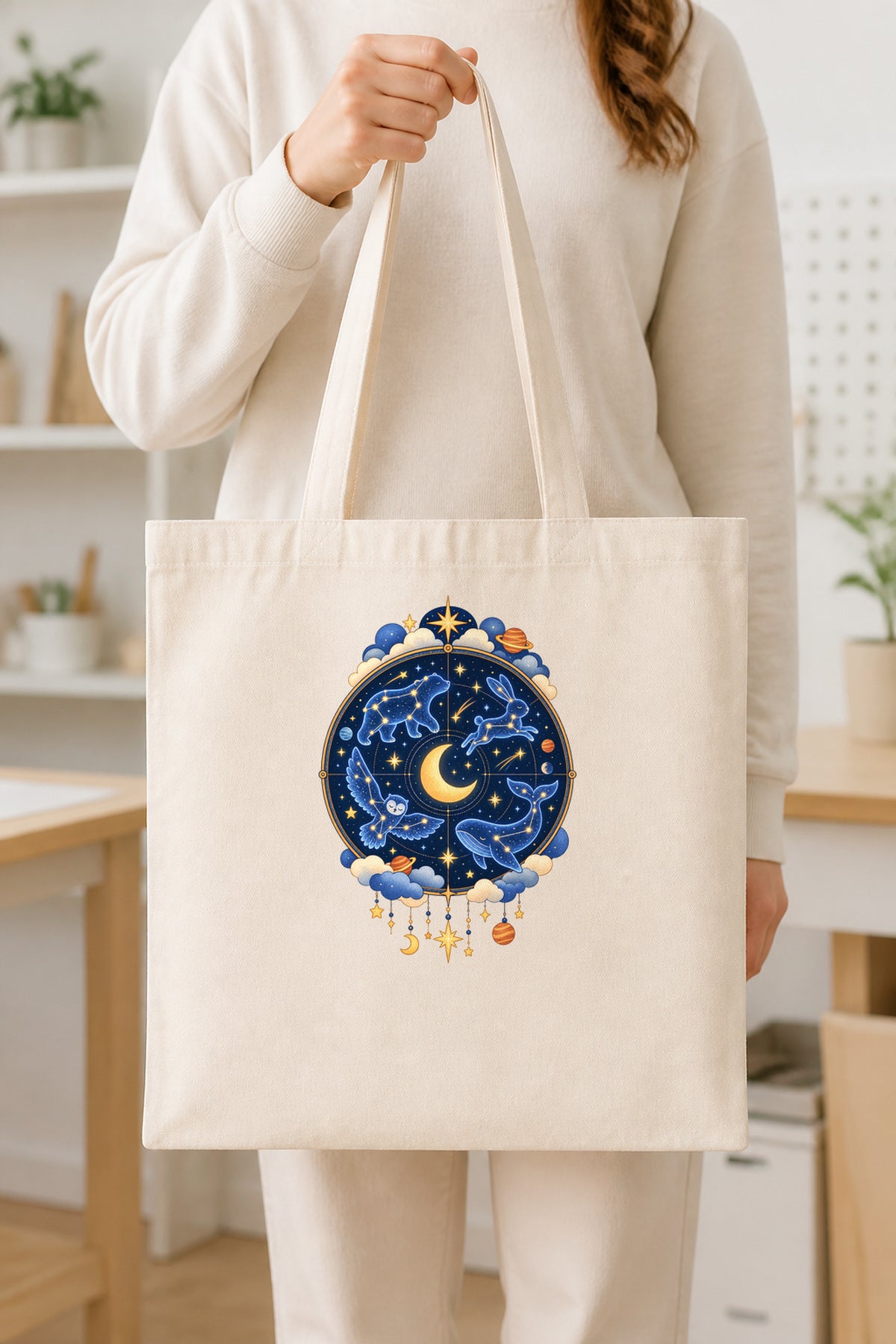ZPZ649 transfer baskı gerçekçi kullanım mockup görseli; baskı alanı en fazla 19 × 25 cm
