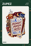 ZPZ652 – Midnight Margin Notes Ütüyle Uygulanabilir Transfer Baskı ana ürün görseli