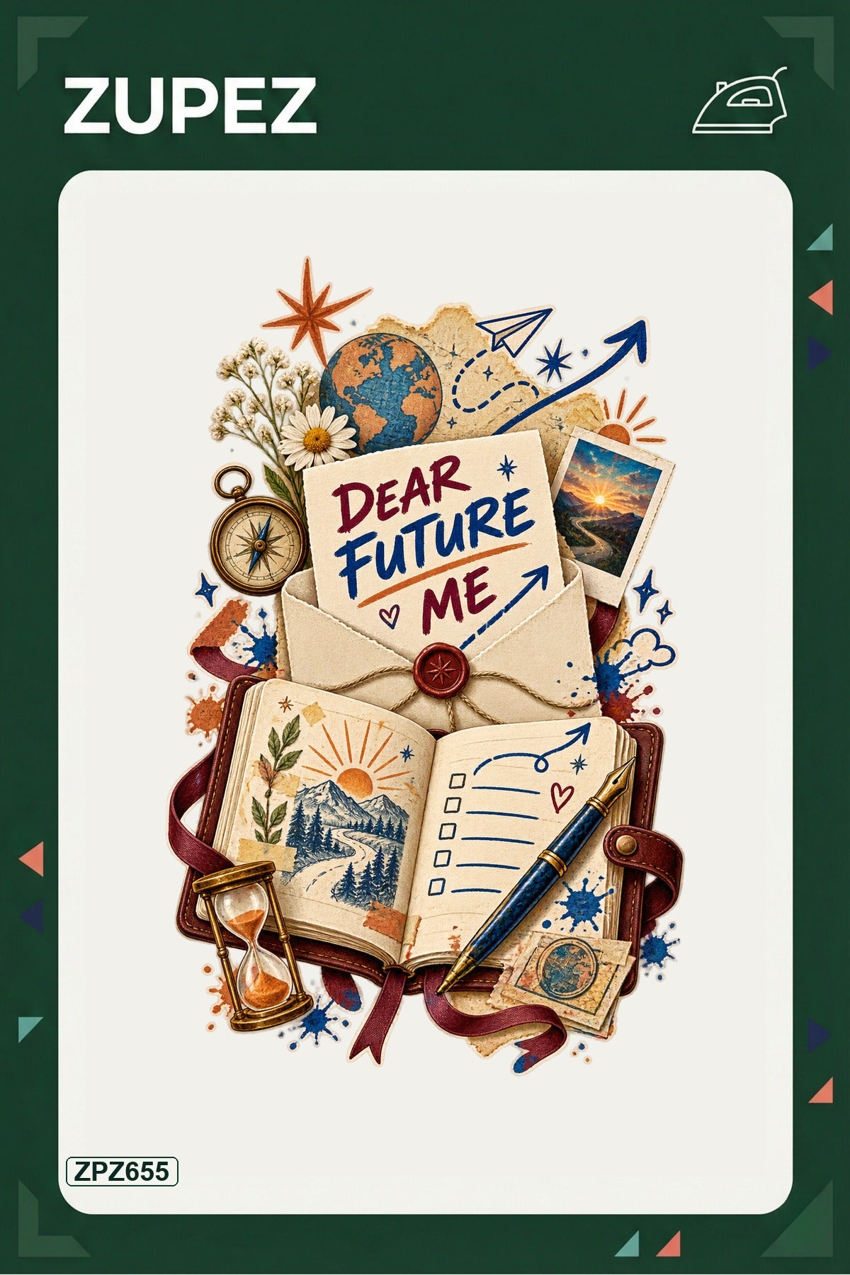 ZPZ655 – Dear Future Me Ütüyle Uygulanabilir Transfer Baskı ana ürün görseli