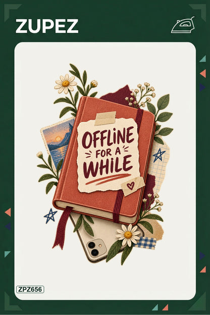 ZPZ656 – Offline For A While Ütüyle Uygulanabilir Transfer Baskı ana ürün görseli