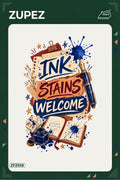 ZPZ658 – Ink Stains Welcome Ütüyle Uygulanabilir Transfer Baskı ana ürün görseli