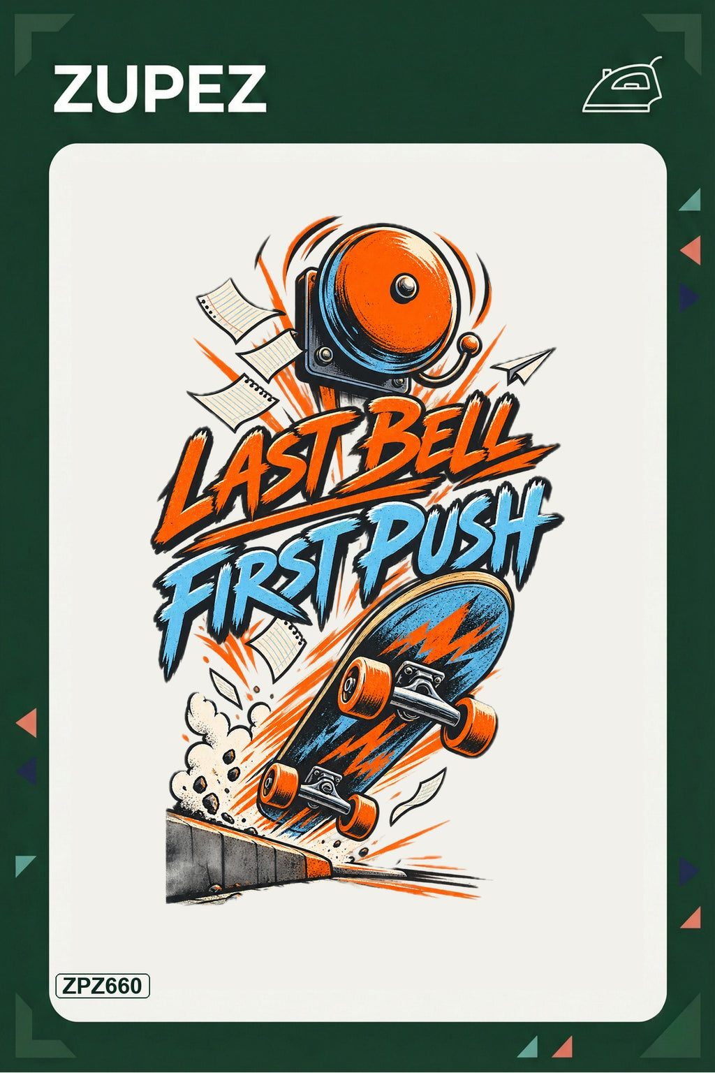 ZPZ660 – Last Bell First Push Ütüyle Uygulanabilir Transfer Baskı ana ürün görseli