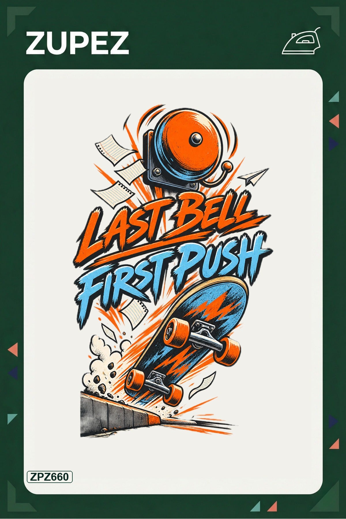 ZPZ660 – Last Bell First Push Ütüyle Uygulanabilir Transfer Baskı ana ürün görseli