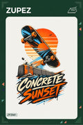 ZPZ661 – Concrete Sunset Ütüyle Uygulanabilir Transfer Baskı ana ürün görseli