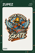 ZPZ669 – After School Skate Badge Ütüyle Uygulanabilir Transfer Baskı ana ürün görseli
