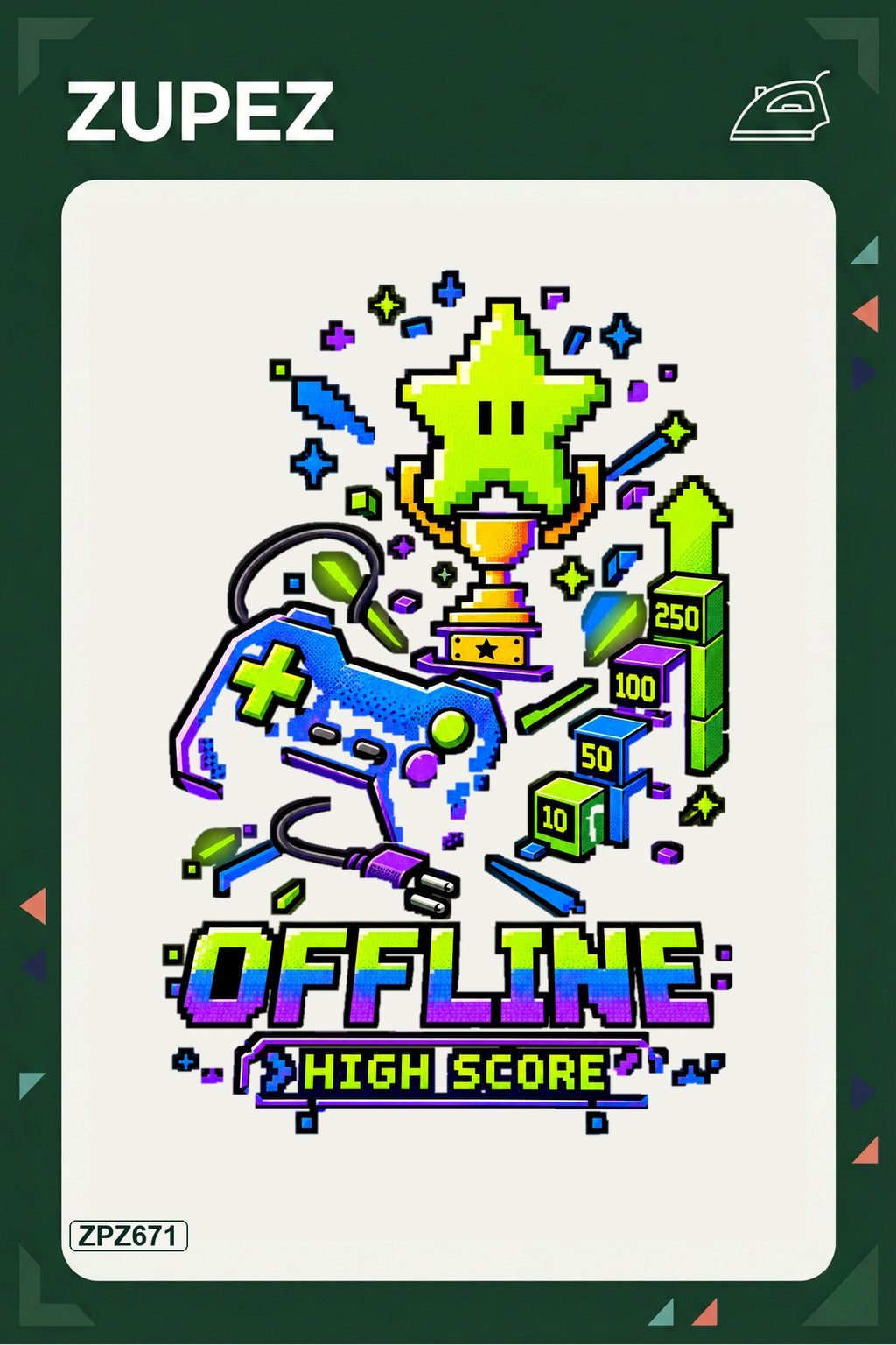 ZPZ671 – Offline High Score Ütüyle Uygulanabilir Transfer Baskı ana ürün görseli