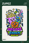 ZPZ677 – Arcade Snack Break Ütüyle Uygulanabilir Transfer Baskı ana ürün görseli