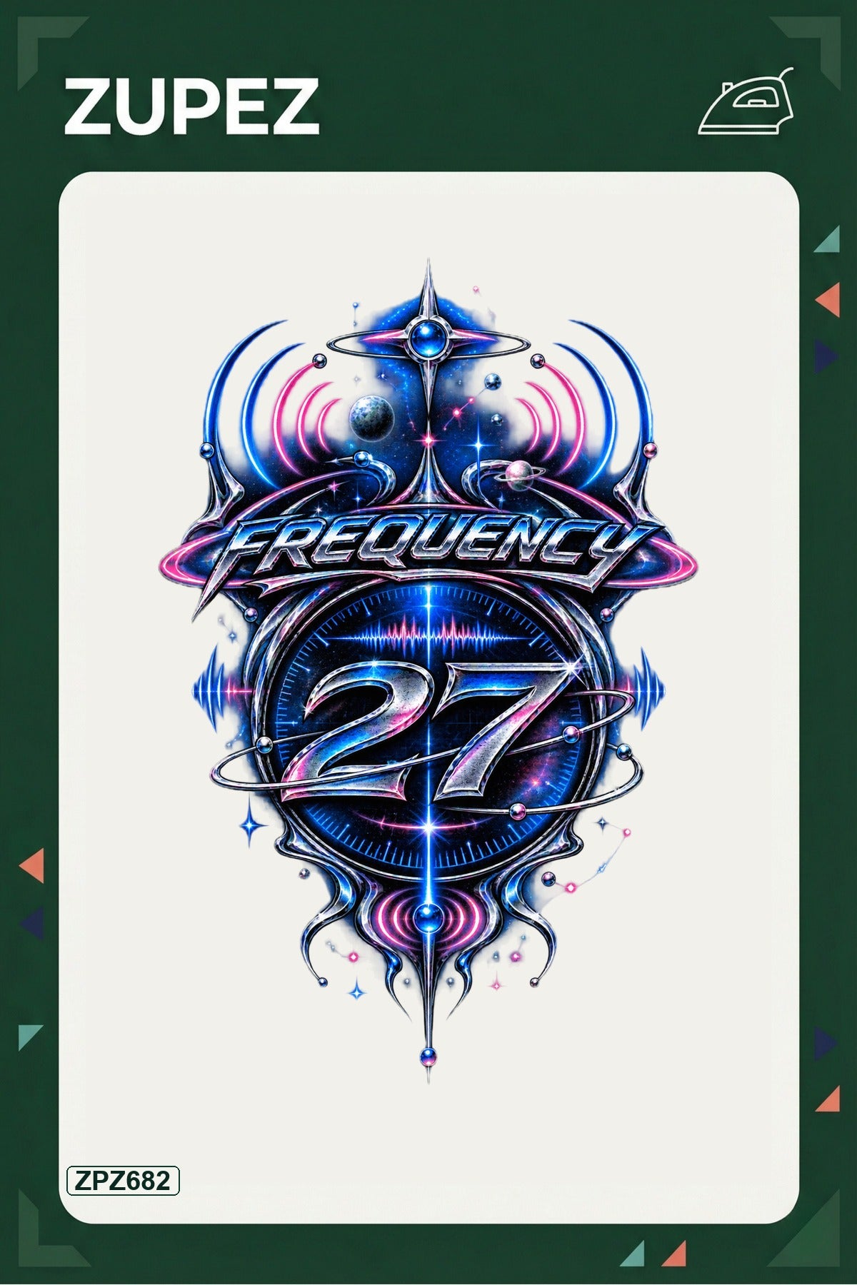 ZPZ682 – Frequency 27 Ütüyle Uygulanabilir Transfer Baskı ana ürün görseli