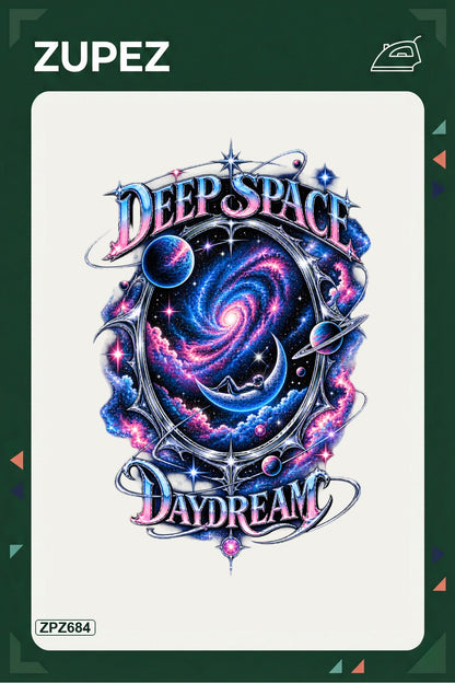 ZPZ684 – Deep Space Daydream Ütüyle Uygulanabilir Transfer Baskı ana ürün görseli