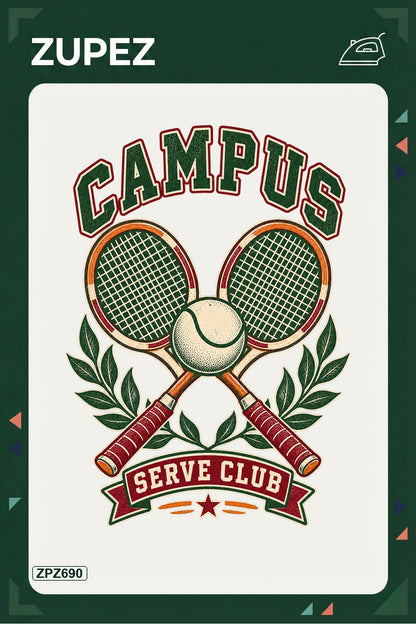 ZPZ690 – Campus Serve Club Ütüyle Uygulanabilir Transfer Baskı ana ürün görseli
