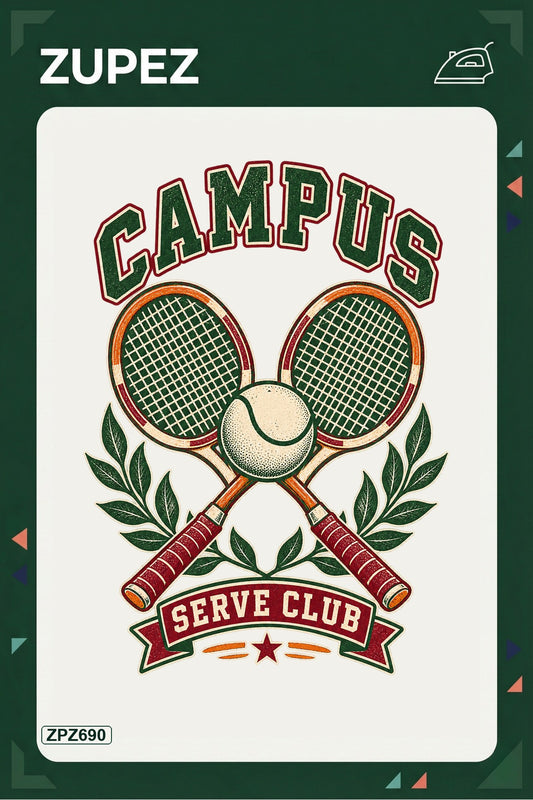 ZPZ690 – Campus Serve Club Ütüyle Uygulanabilir Transfer Baskı ana ürün görseli