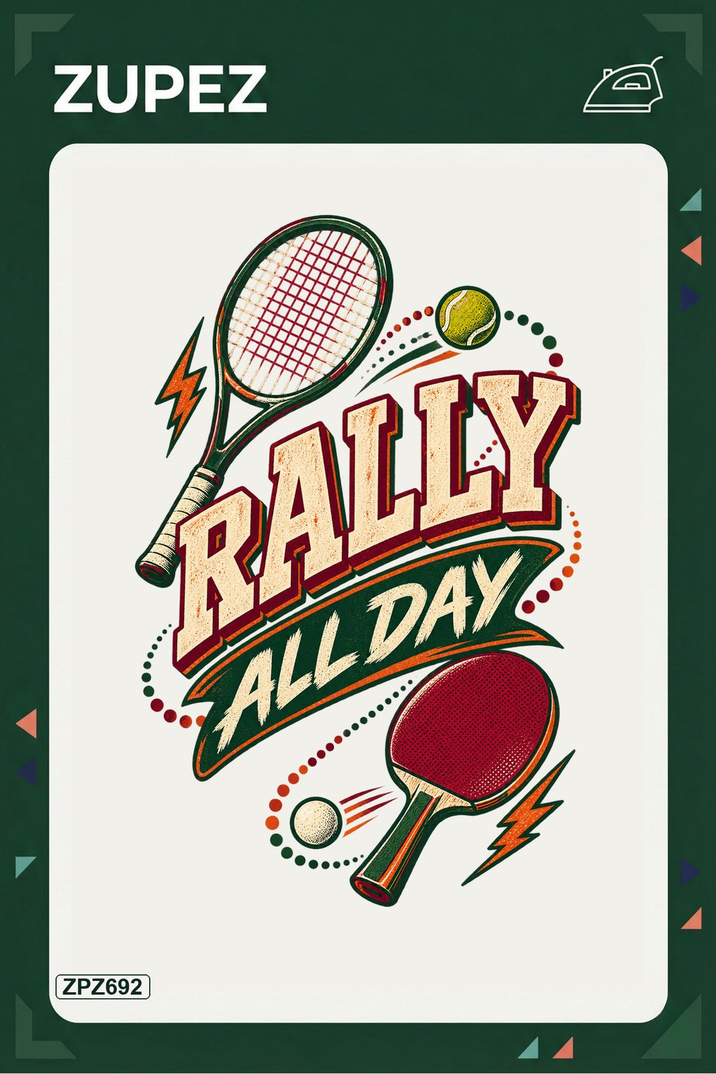 ZPZ692 – Rally All Day Ütüyle Uygulanabilir Transfer Baskı ana ürün görseli