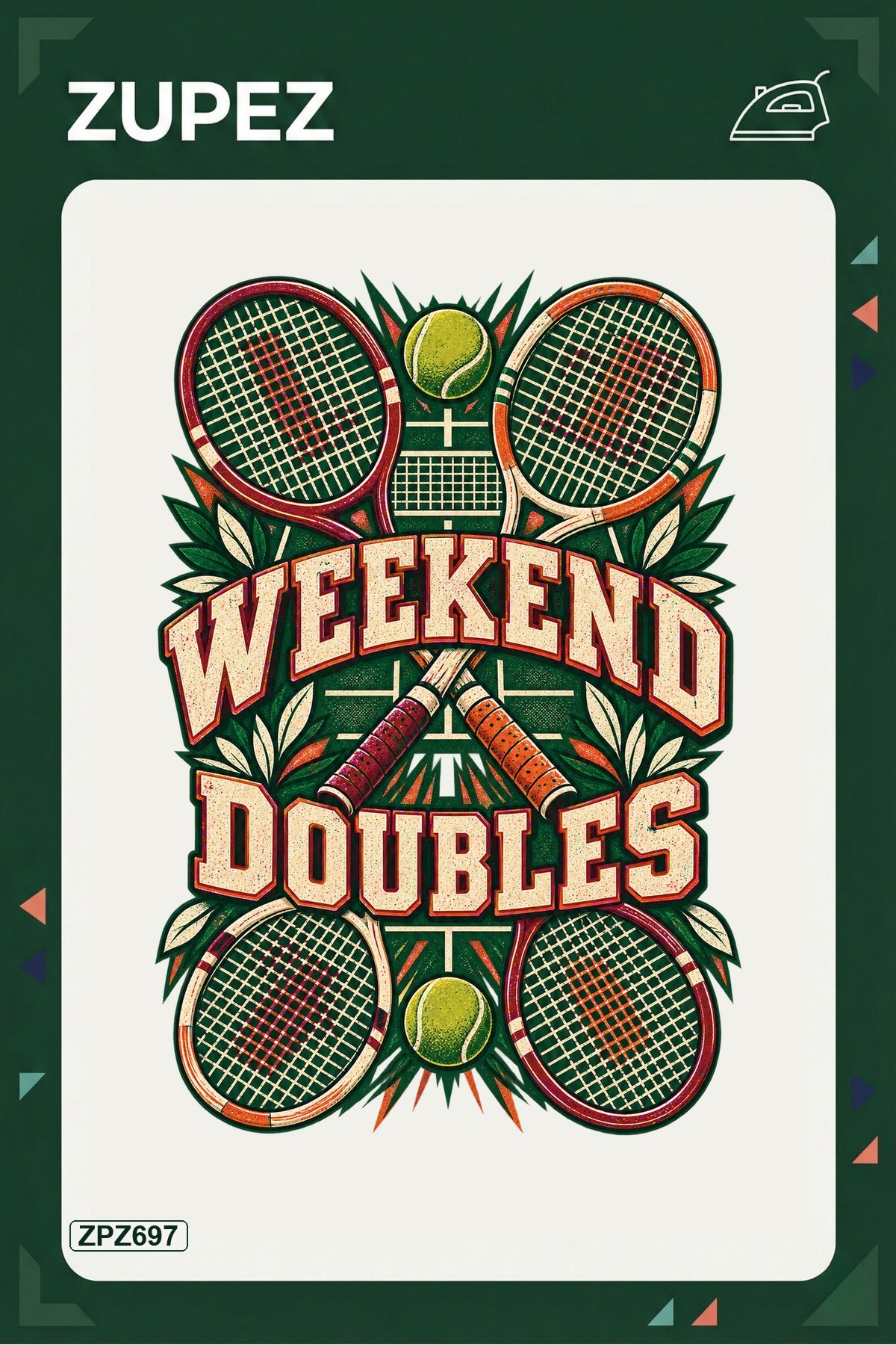 ZPZ697 – Weekend Doubles Ütüyle Uygulanabilir Transfer Baskı ana ürün görseli