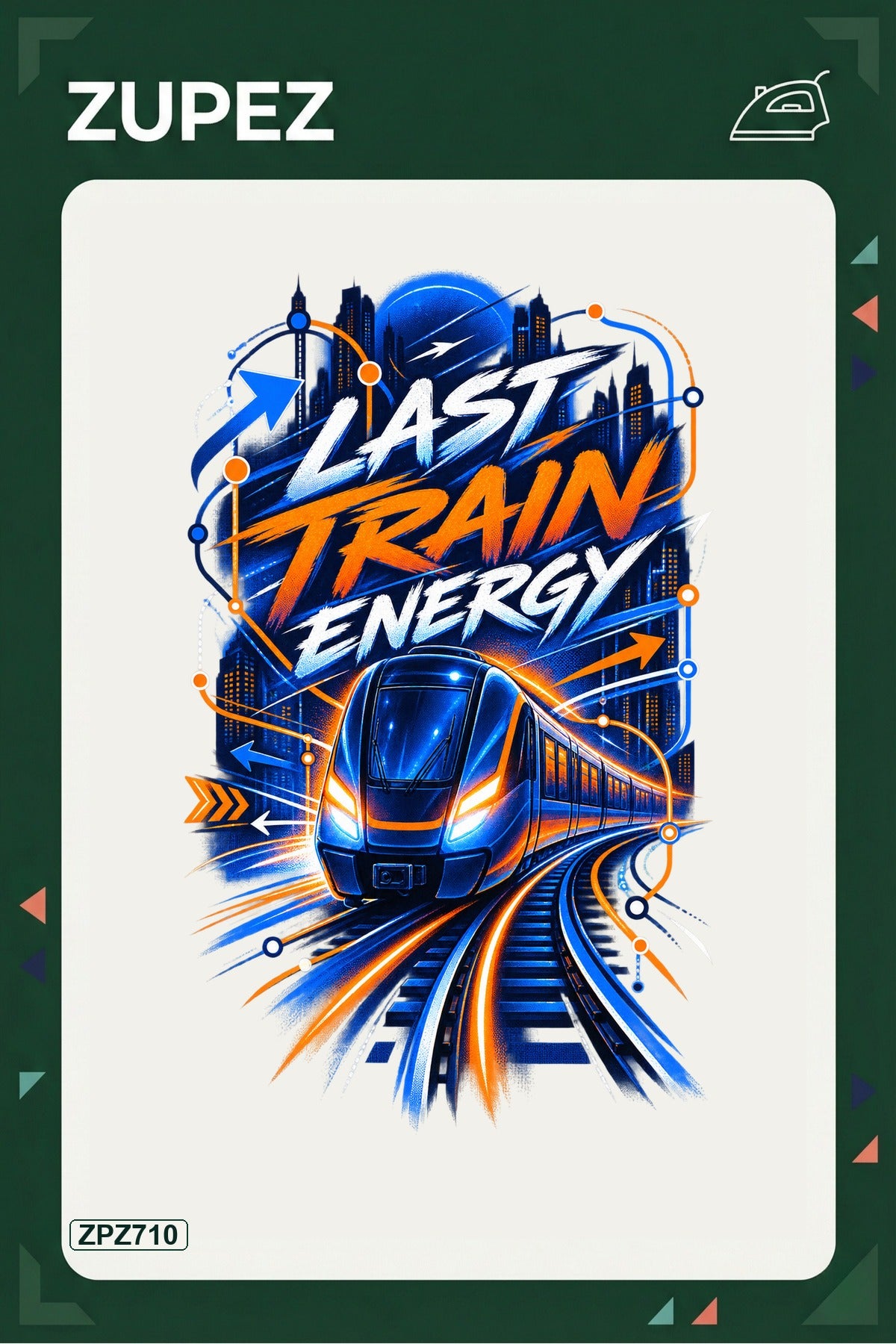 ZPZ710 – Last Train Energy Ütüyle Uygulanabilir Transfer Baskı ana ürün görseli