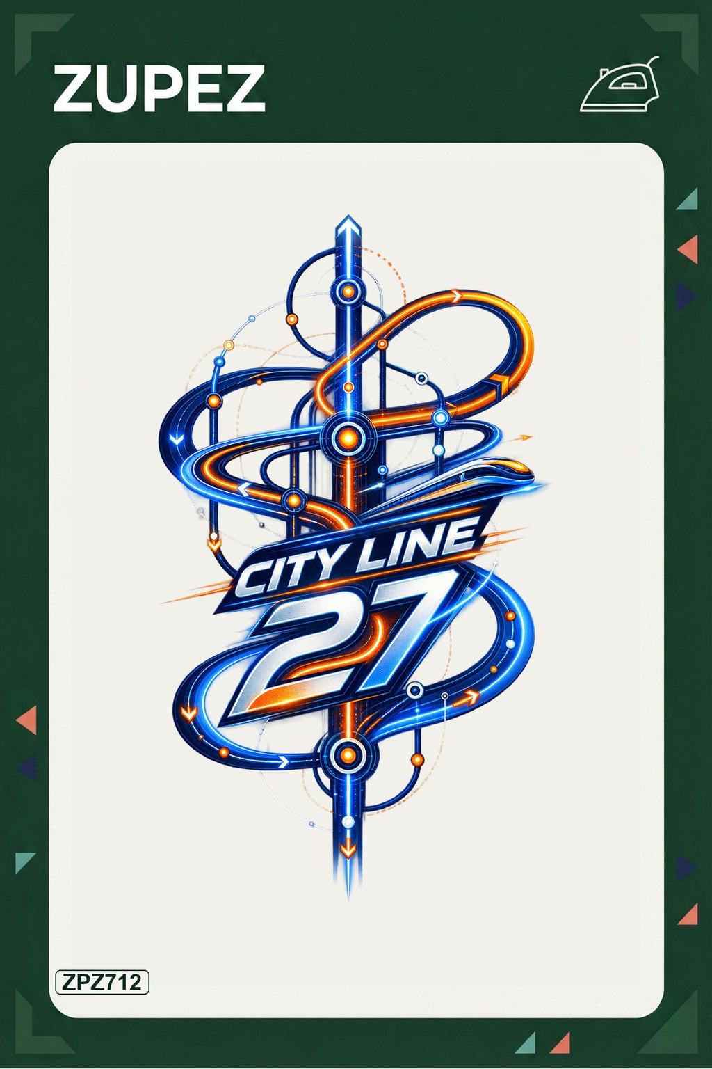 ZPZ712 – City Line 27 Ütüyle Uygulanabilir Transfer Baskı ana ürün görseli