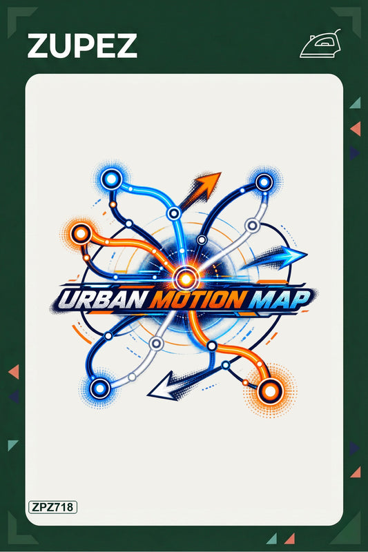 ZPZ718 – Urban Motion Map Ütüyle Uygulanabilir Transfer Baskı ana ürün görseli