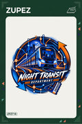 ZPZ719 – Night Transit Department Ütüyle Uygulanabilir Transfer Baskı ana ürün görseli