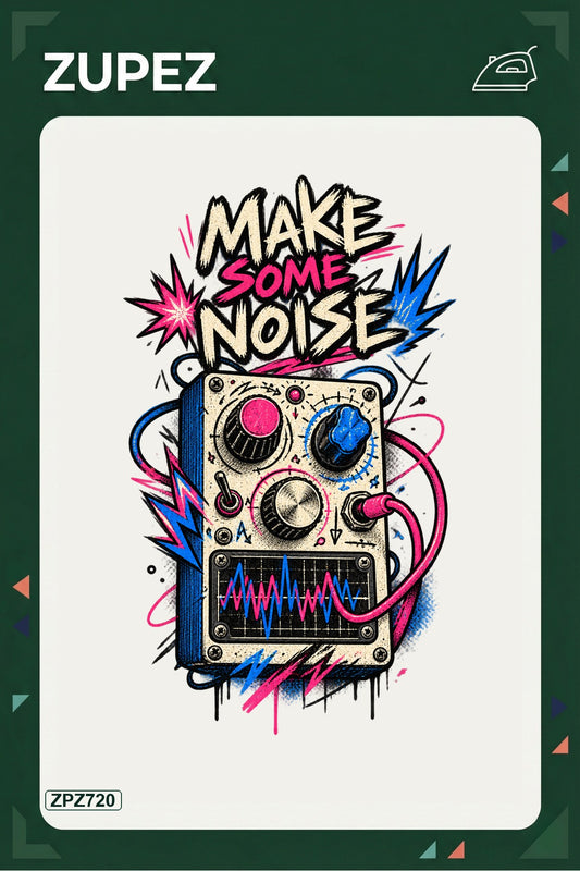 ZPZ720 – Make Some Noise Ütüyle Uygulanabilir Transfer Baskı ana ürün görseli