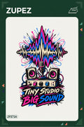 ZPZ724 – Tiny Studio Big Sound Ütüyle Uygulanabilir Transfer Baskı ana ürün görseli