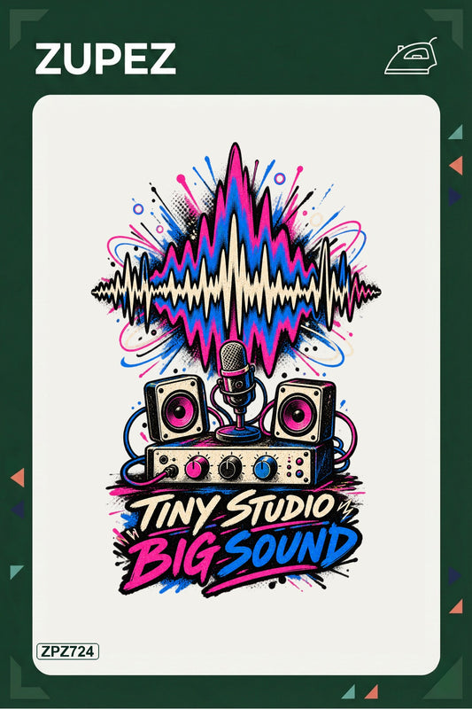 ZPZ724 – Tiny Studio Big Sound Ütüyle Uygulanabilir Transfer Baskı ana ürün görseli
