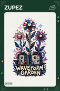 ZPZ725 – Waveform Garden Ütüyle Uygulanabilir Transfer Baskı ana ürün görseli