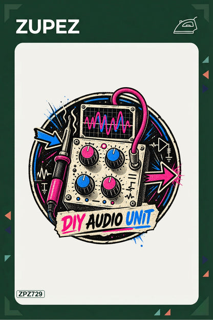 ZPZ729 – DIY Audio Unit Ütüyle Uygulanabilir Transfer Baskı ana ürün görseli