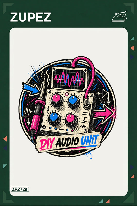 ZPZ729 – DIY Audio Unit Ütüyle Uygulanabilir Transfer Baskı ana ürün görseli