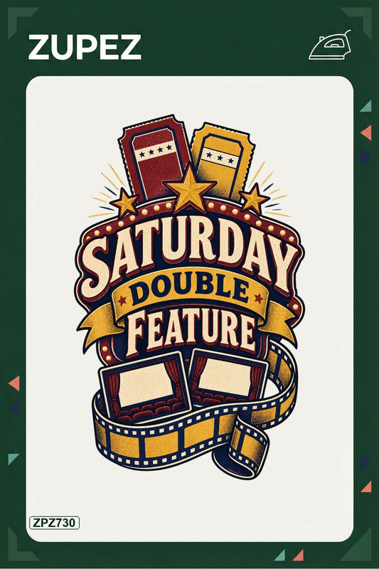 ZPZ730 – Saturday Double Feature Ütüyle Uygulanabilir Transfer Baskı ana ürün görseli