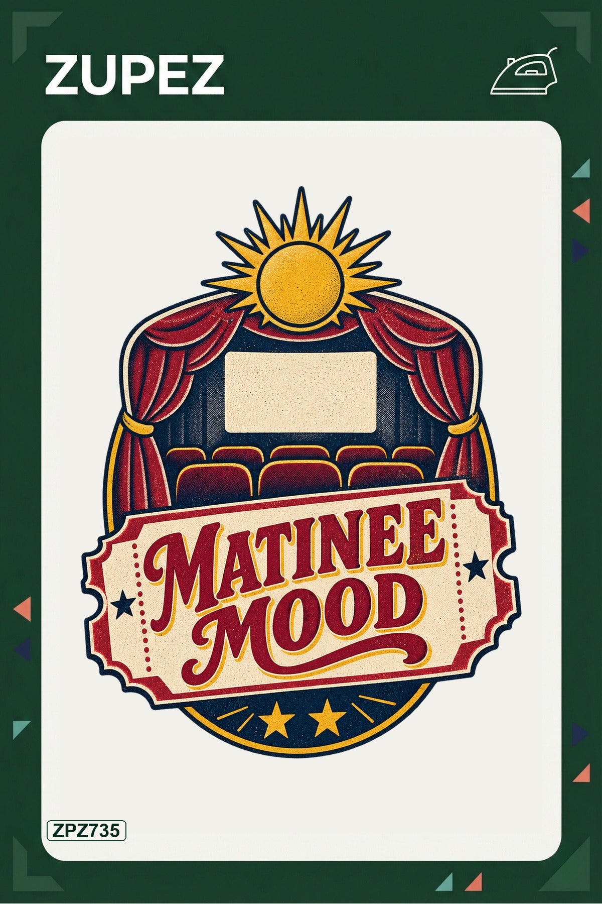ZPZ735 – Matinee Mood Ütüyle Uygulanabilir Transfer Baskı ana ürün görseli