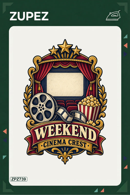 ZPZ739 – Weekend Cinema Crest Ütüyle Uygulanabilir Transfer Baskı ana ürün görseli