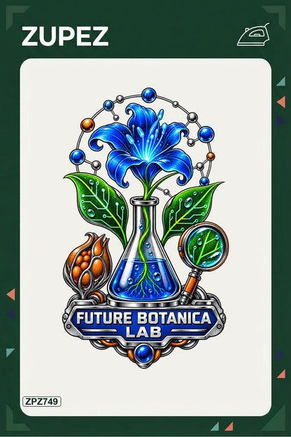 ZPZ749 – Future Botanica Lab Ütüyle Uygulanabilir Transfer Baskı ana ürün görseli
