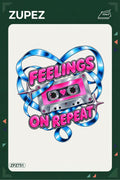 ZPZ751 – Feelings On Repeat Ütüyle Uygulanabilir Transfer Baskı ana ürün görseli