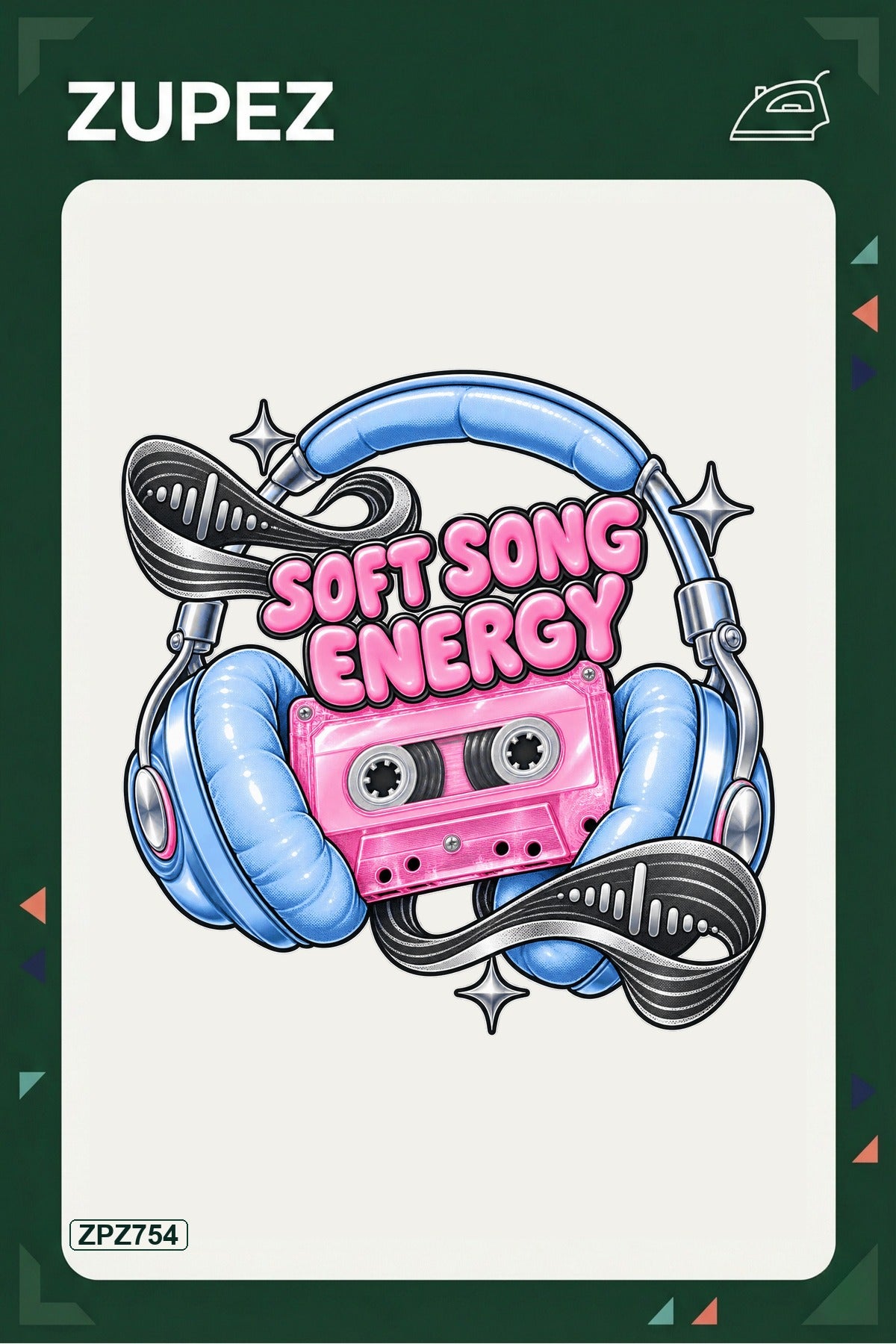 ZPZ754 – Soft Song Energy Ütüyle Uygulanabilir Transfer Baskı ana ürün görseli