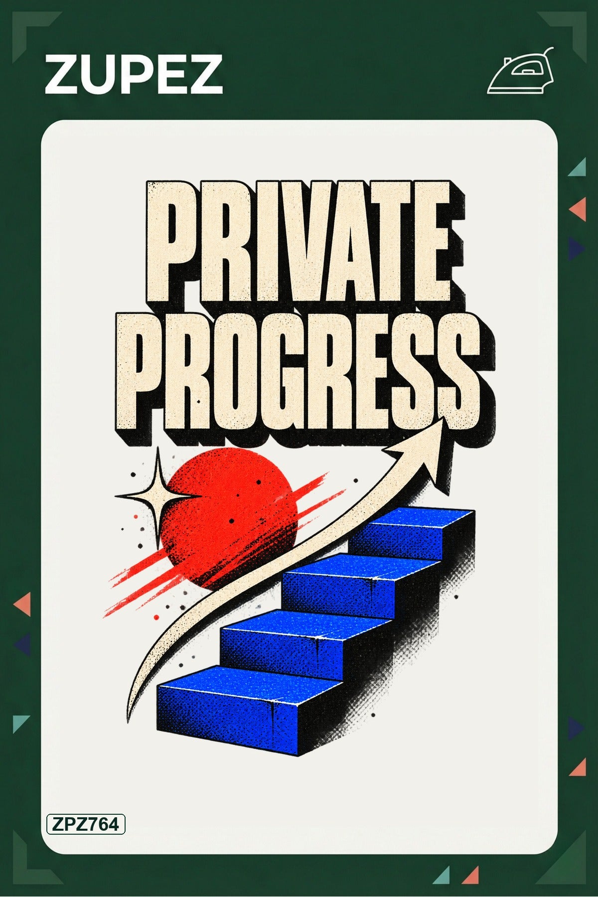 ZPZ764 – Private Progress Ütüyle Uygulanabilir Transfer Baskı ana ürün görseli