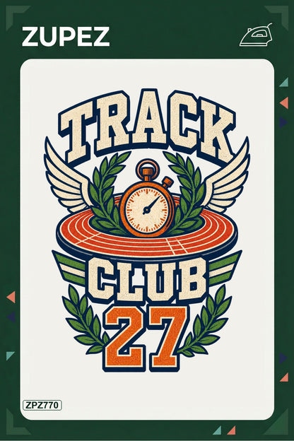 ZPZ770 – Track Club 27 Ütüyle Uygulanabilir Transfer Baskı ana ürün görseli