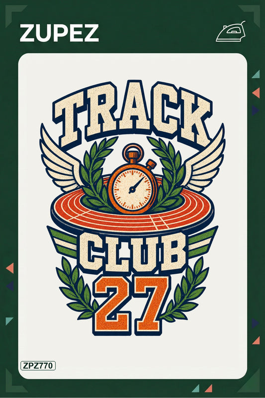 ZPZ770 – Track Club 27 Ütüyle Uygulanabilir Transfer Baskı ana ürün görseli