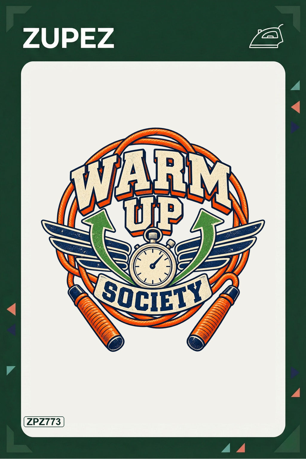 ZPZ773 – Warm Up Society Ütüyle Uygulanabilir Transfer Baskı ana ürün görseli