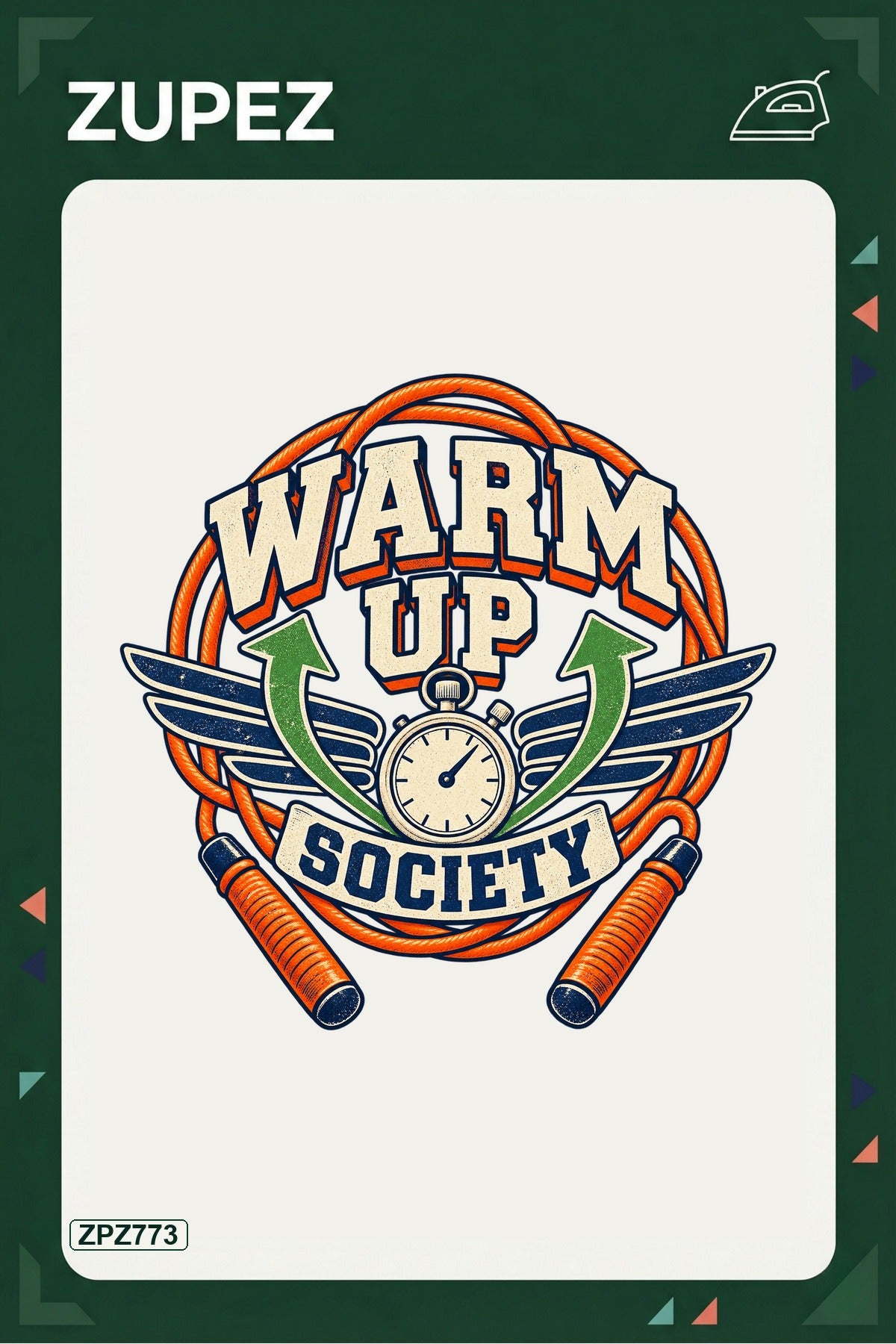 ZPZ773 – Warm Up Society Ütüyle Uygulanabilir Transfer Baskı ana ürün görseli