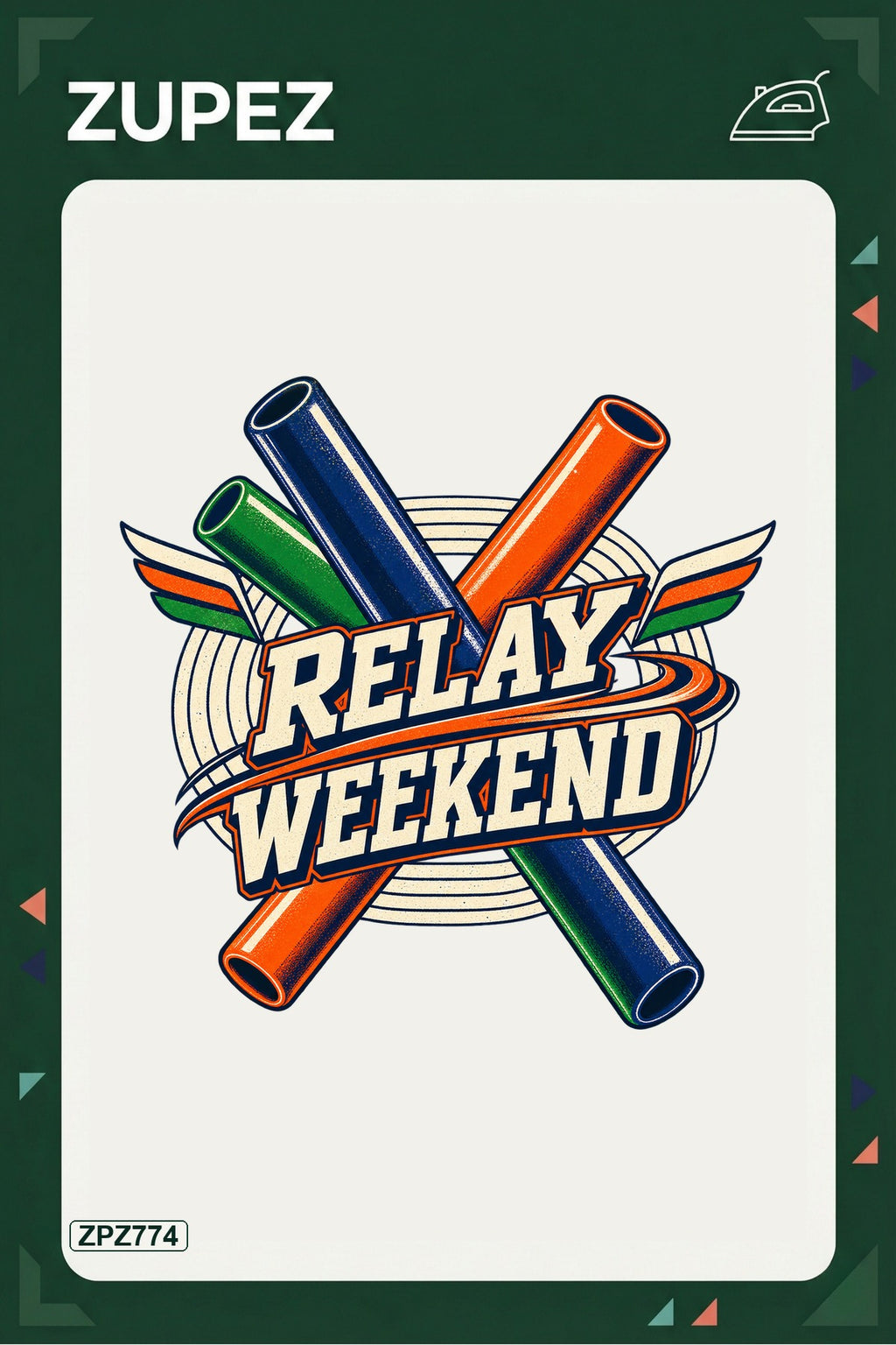 ZPZ774 – Relay Weekend Ütüyle Uygulanabilir Transfer Baskı ana ürün görseli