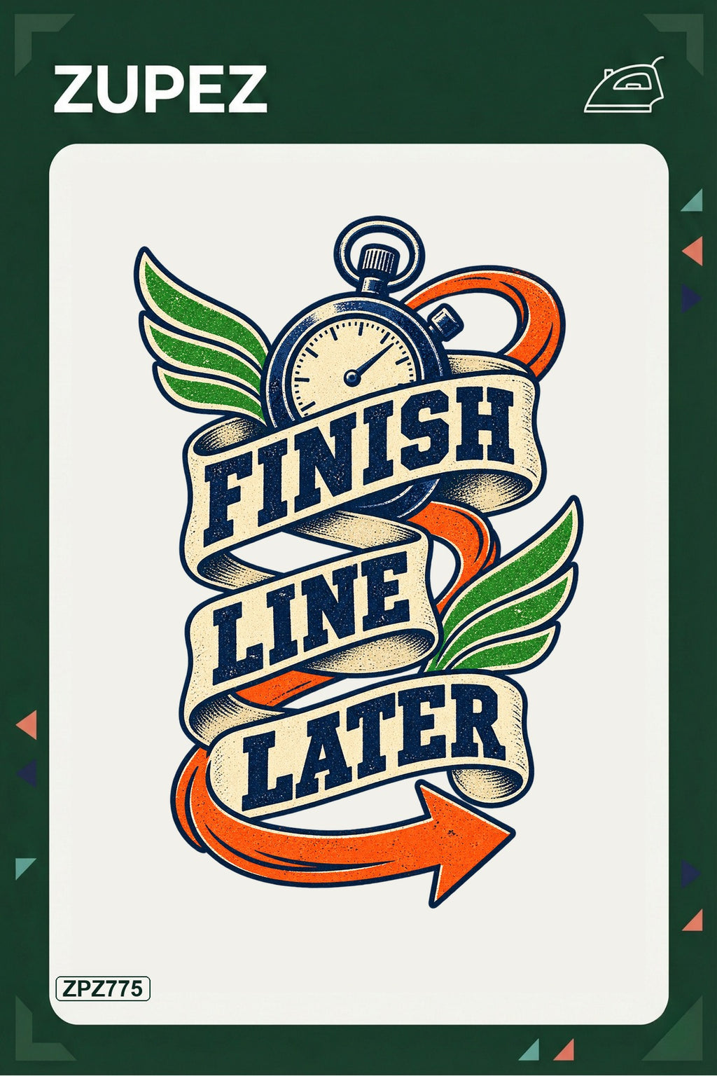 ZPZ775 – Finish Line Later Ütüyle Uygulanabilir Transfer Baskı ana ürün görseli