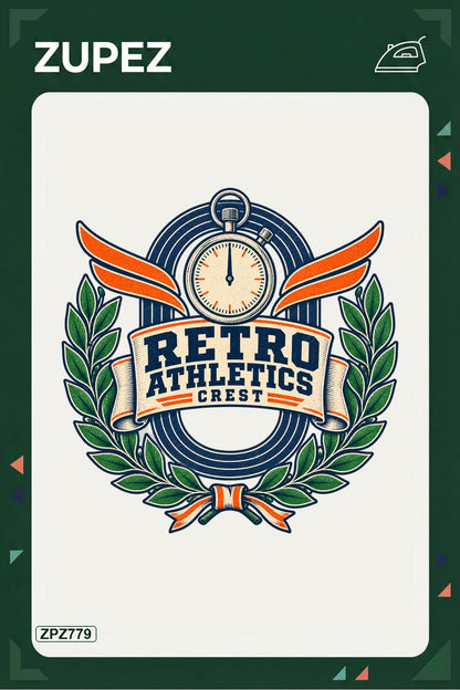 ZPZ779 – Retro Athletics Crest Ütüyle Uygulanabilir Transfer Baskı ana ürün görseli