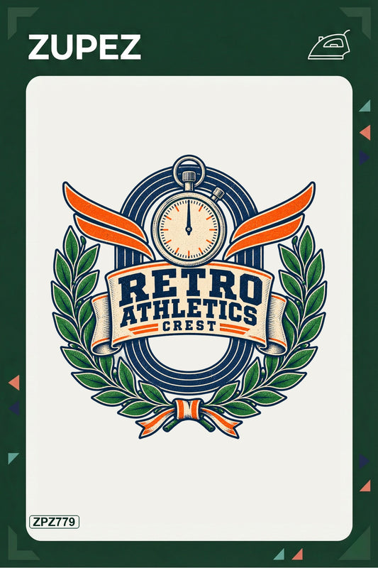 ZPZ779 – Retro Athletics Crest Ütüyle Uygulanabilir Transfer Baskı ana ürün görseli