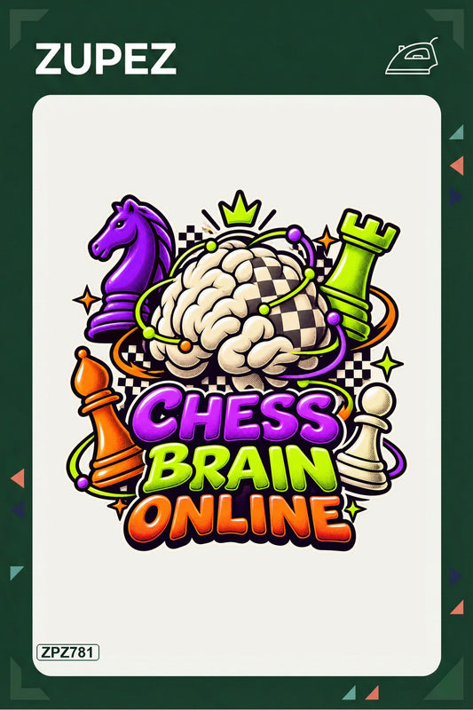 ZPZ781 – Chess Brain Online Ütüyle Uygulanabilir Transfer Baskı ana ürün görseli